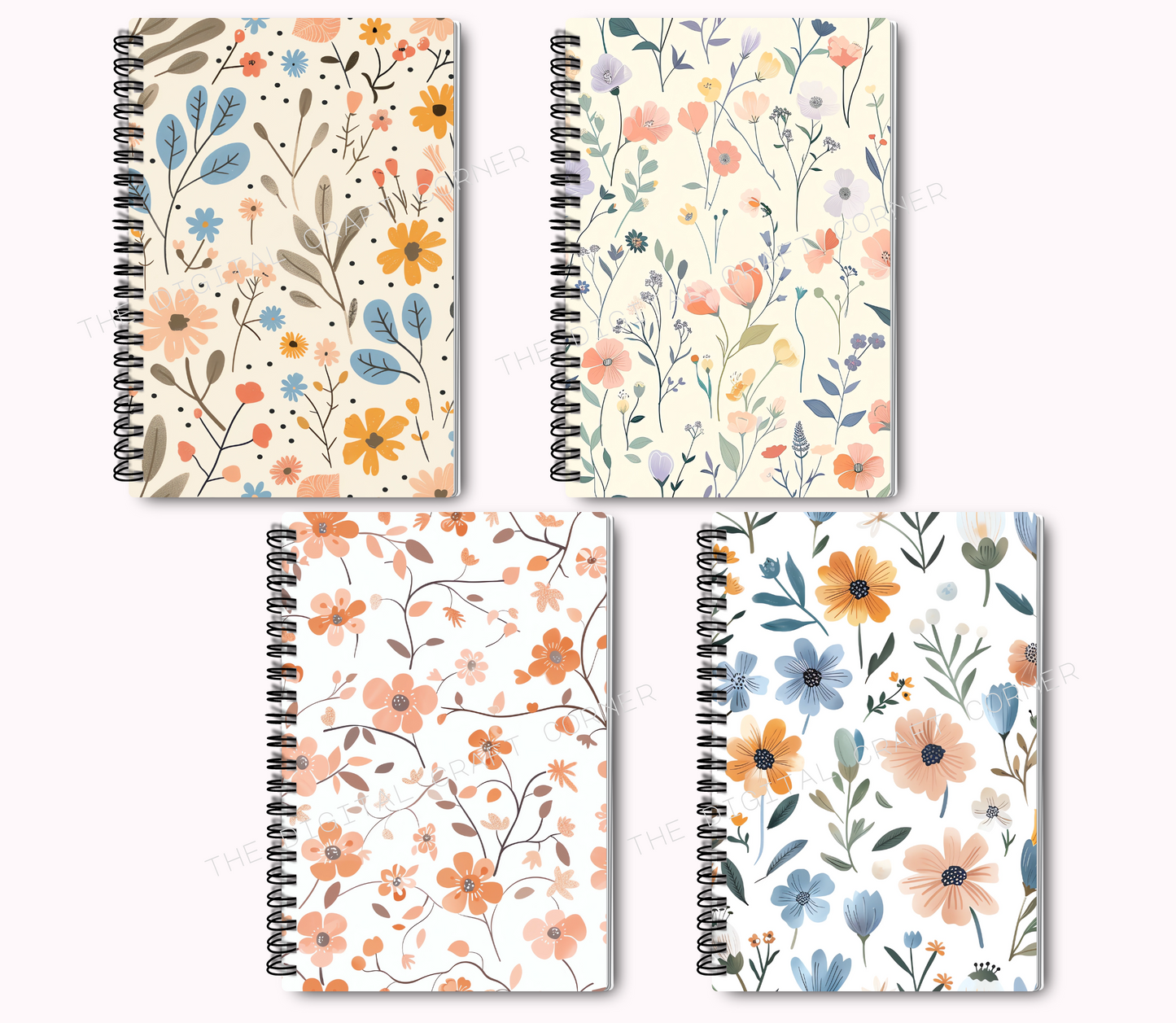 Cottagecore Autumn Floral Background
