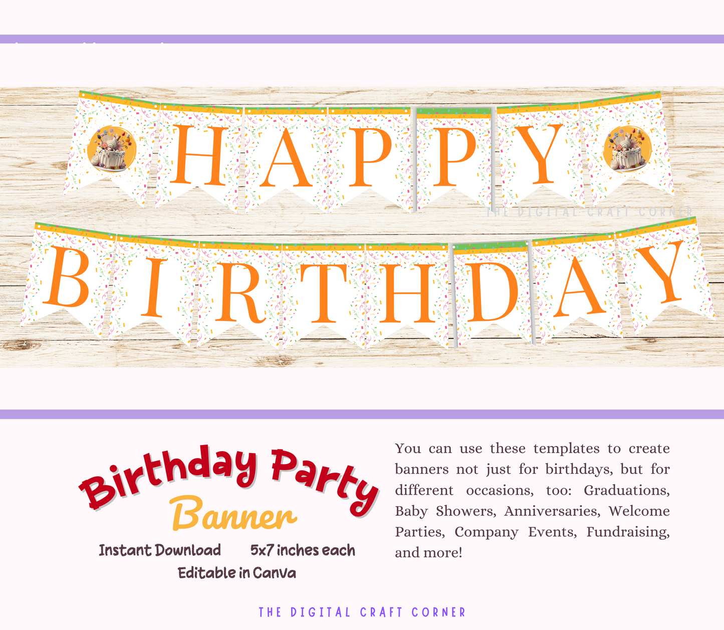 Printable Birthday Banner