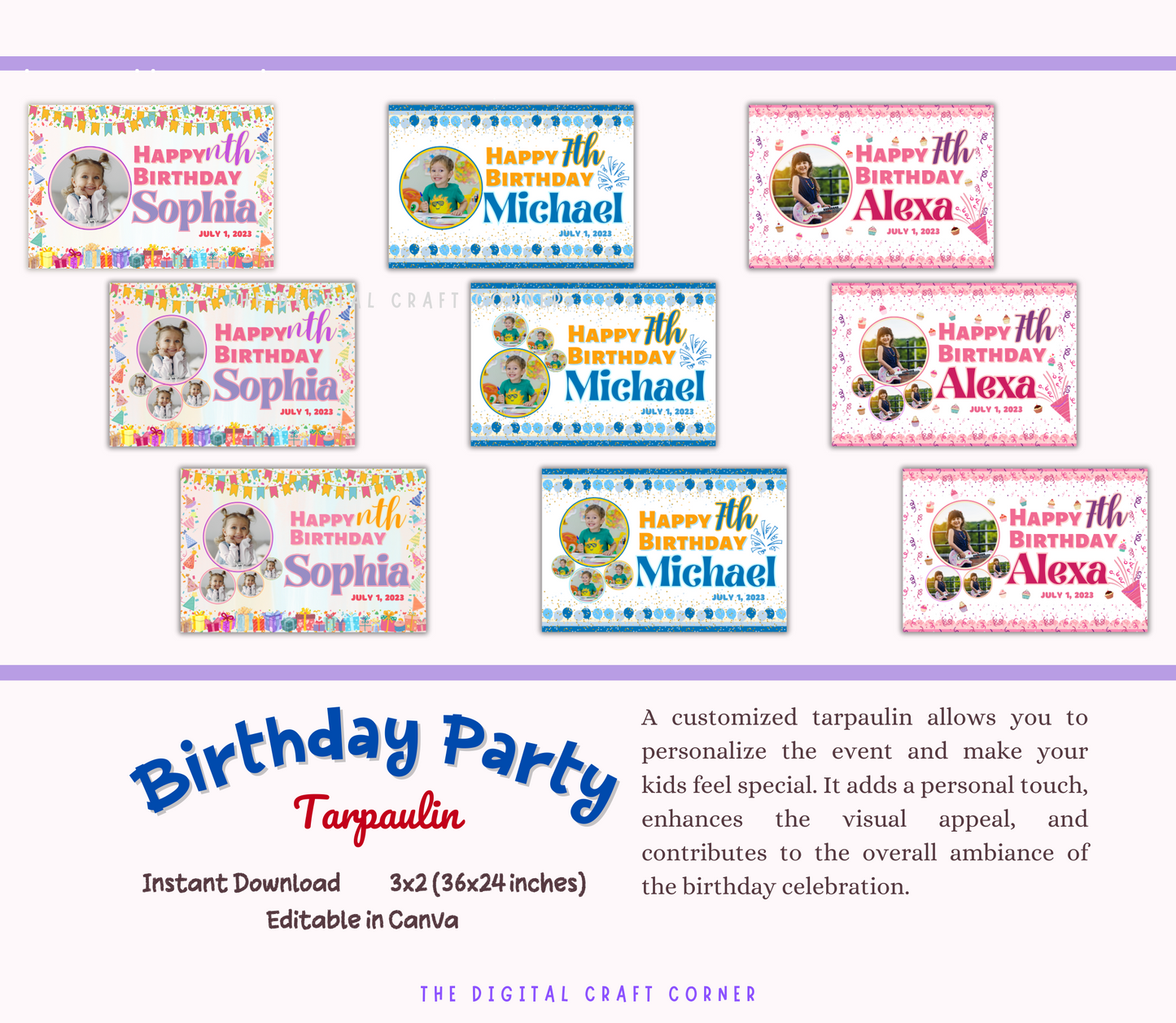 Birthday Tarpaulin and Welcome Sign