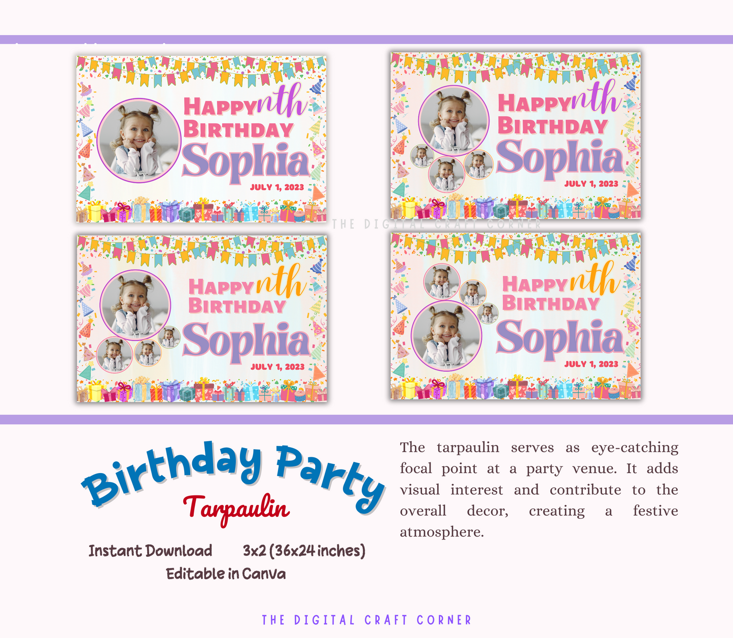 Birthday Tarpaulin and Welcome Sign