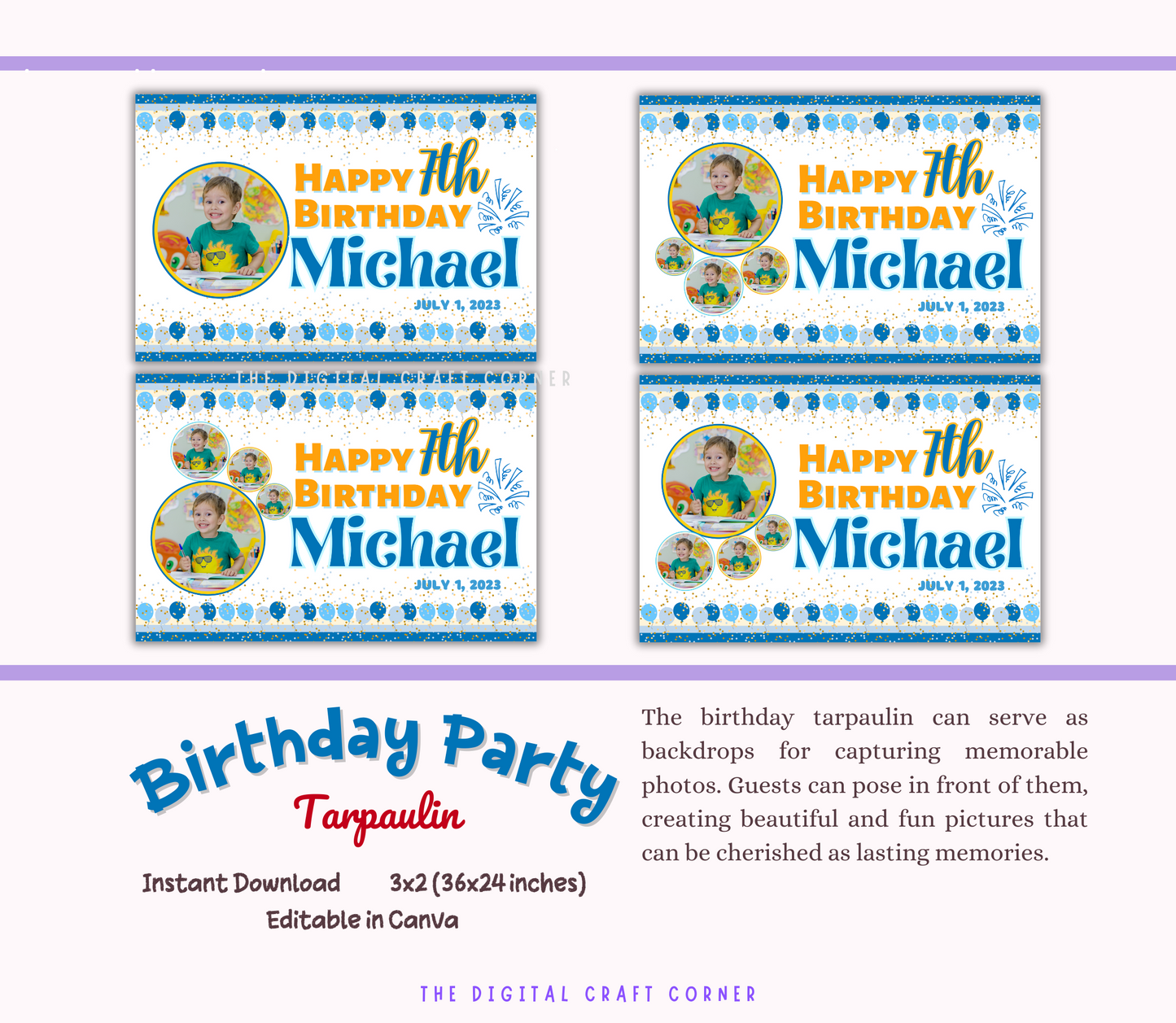 Birthday Tarpaulin and Welcome Sign