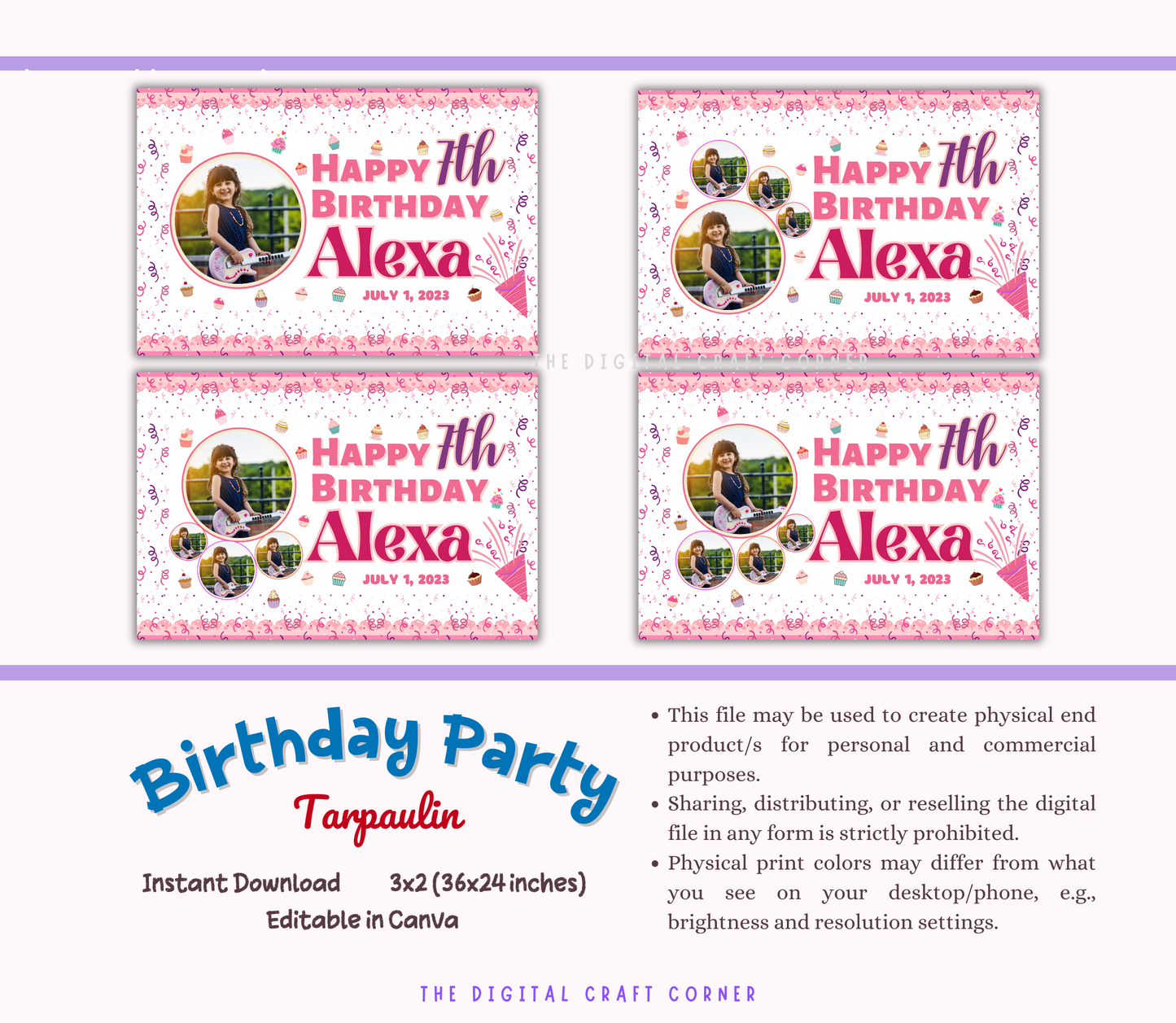 Birthday Tarpaulin and Welcome Sign