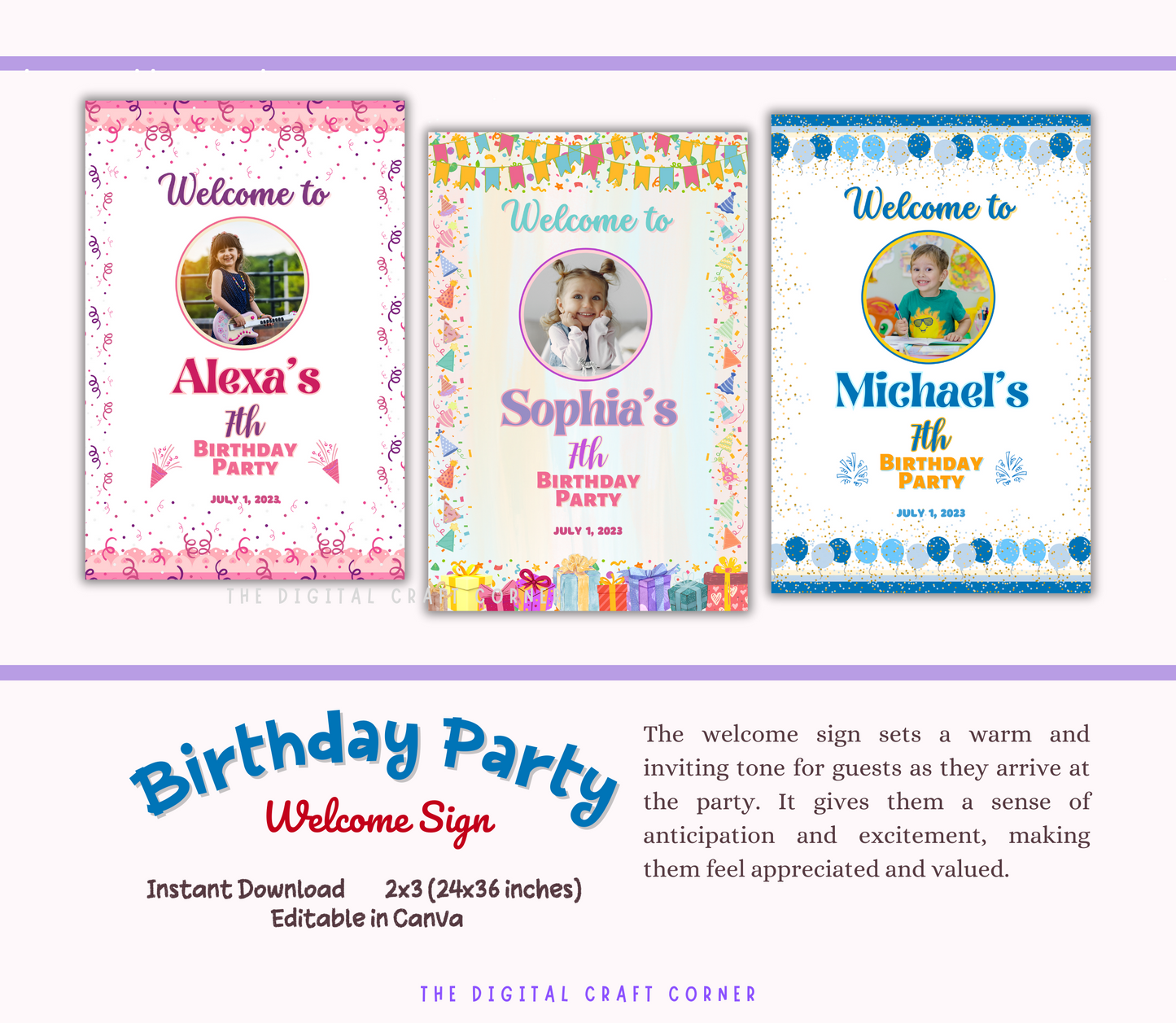 Birthday Tarpaulin and Welcome Sign