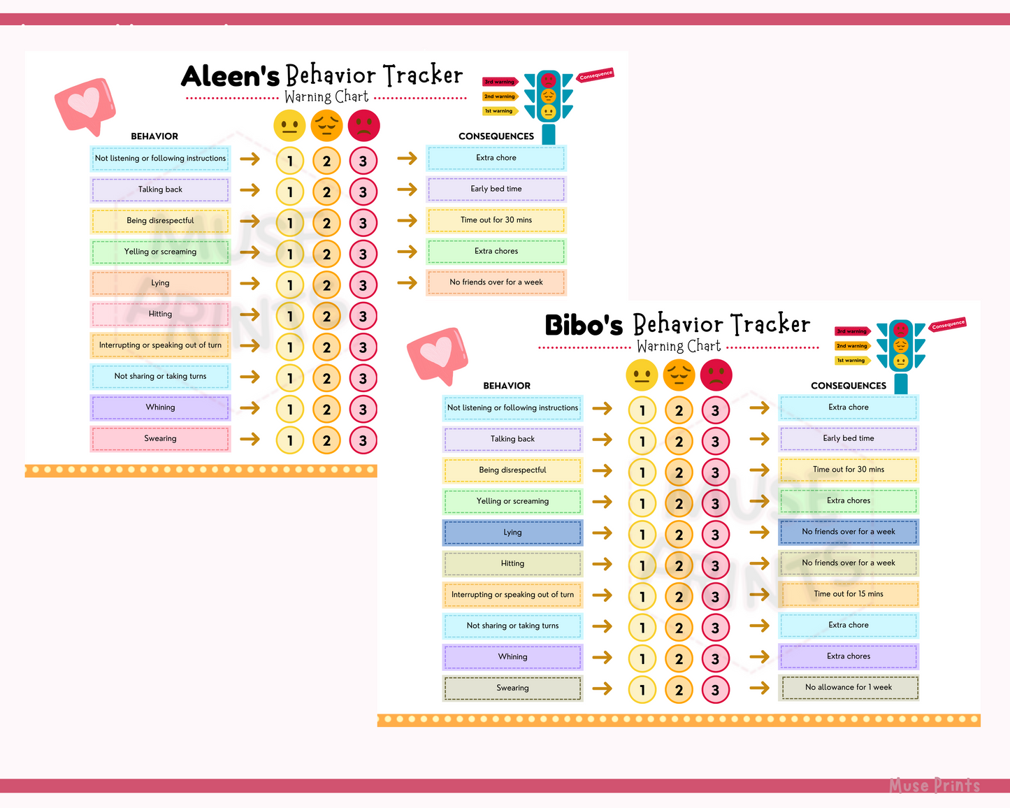 Kids Chore Charts Bundle