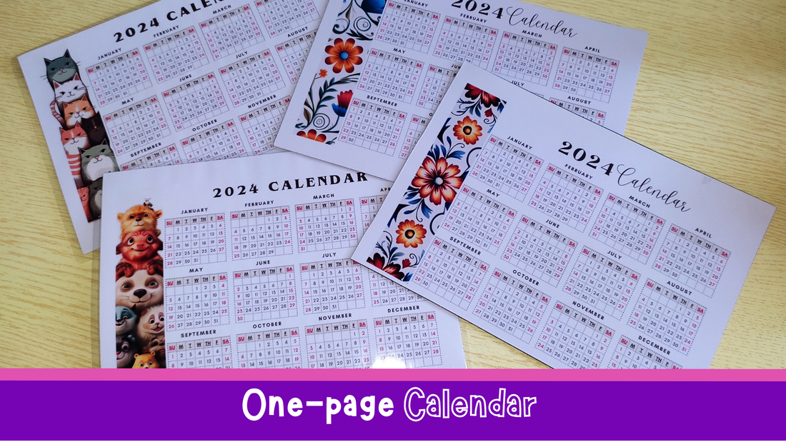 One-page Calendar