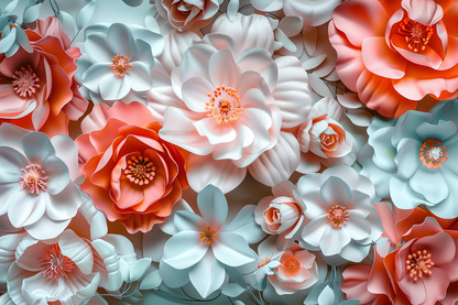 3D Floral Background