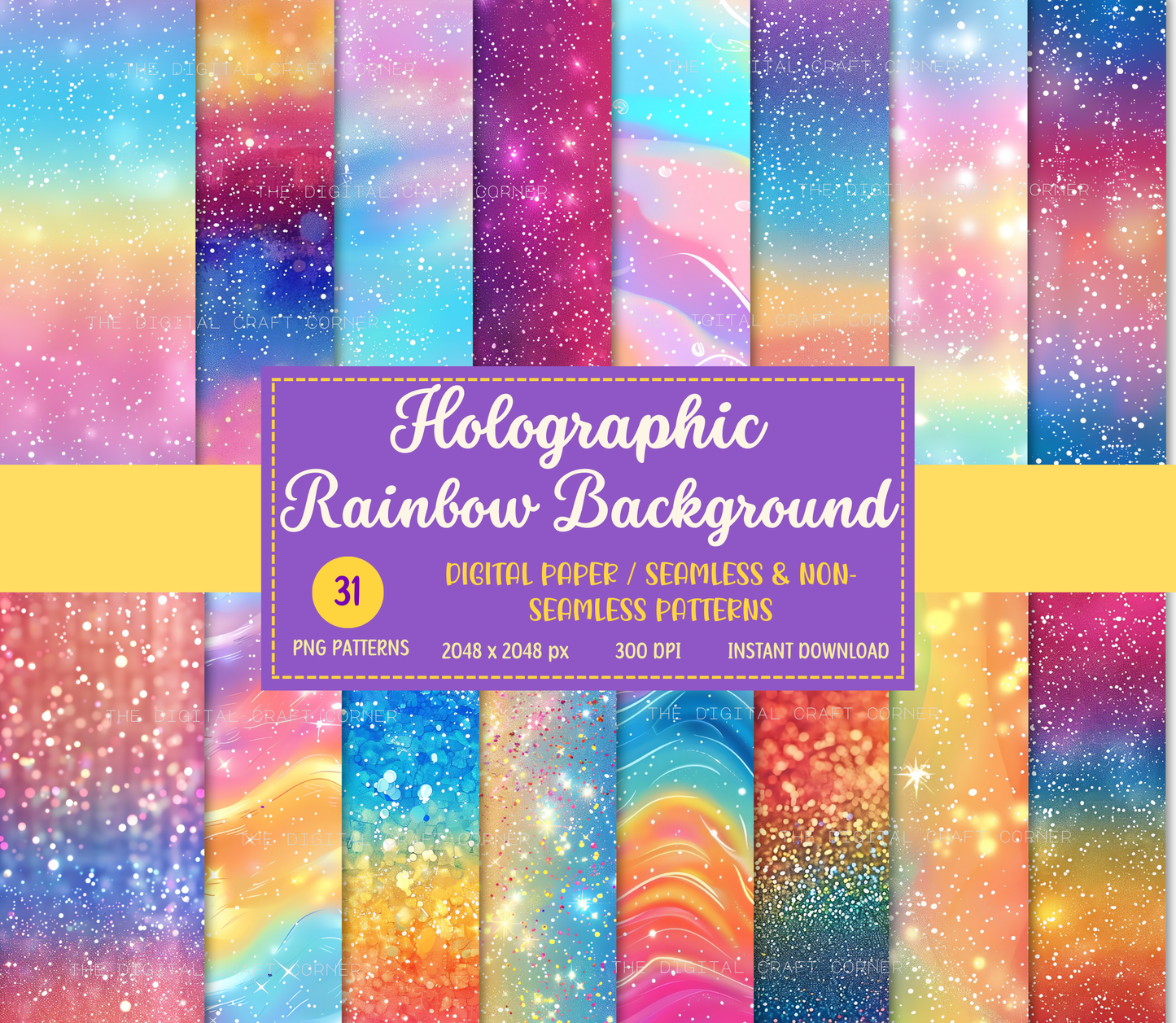 Holographic Rainbow Background