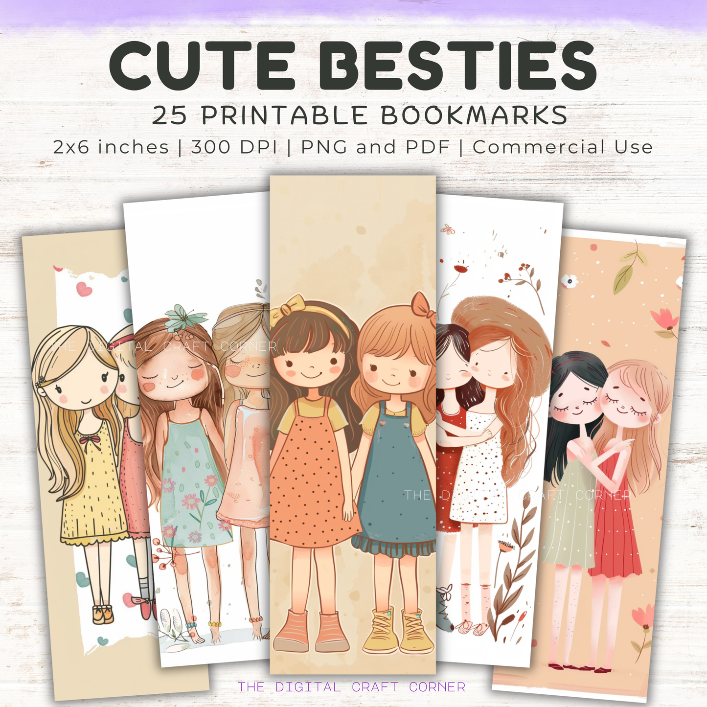 Bookmark - Cute Besties