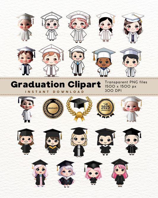 Graduation Clipart - Set