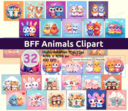 BFF Animals Clipart