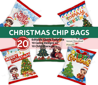 Christmas Chip Bags