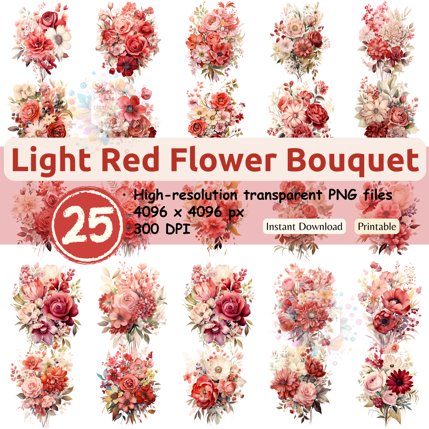 Light Red Flower Bouquet