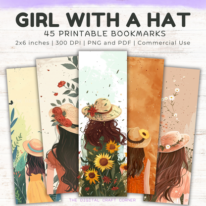 Girl with a Hat Bookmarks