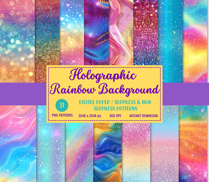 Holographic Rainbow Background