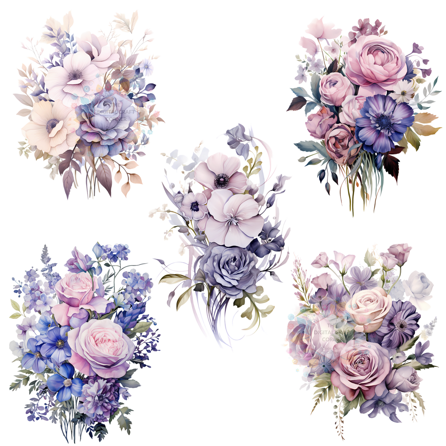 Shades of Purple Flower Bouquet