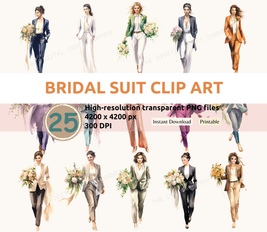 Bridal Suit Clip Art