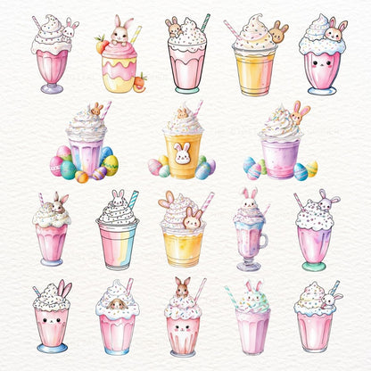 Easter Milkshake Clipart