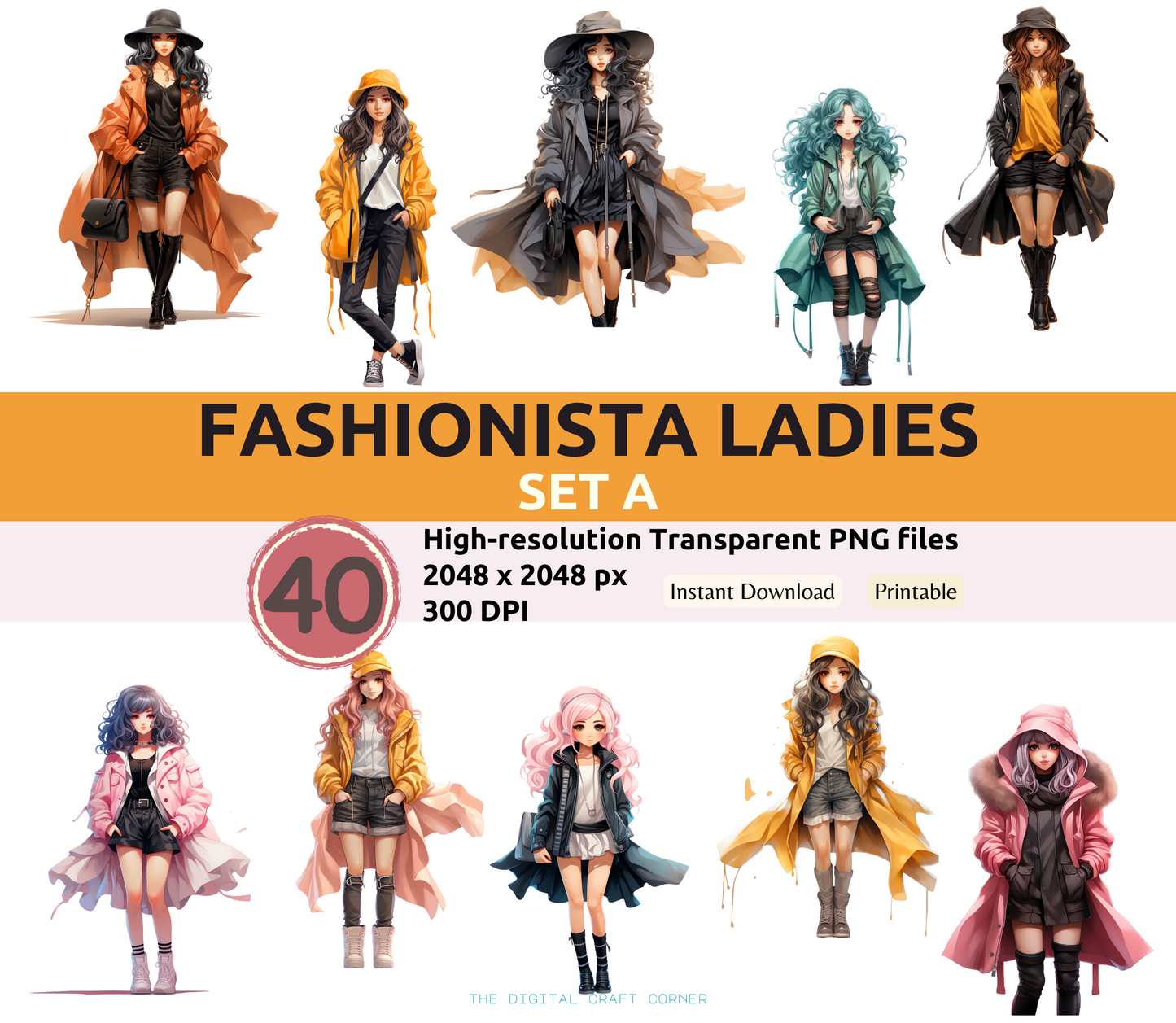 Fashionista Ladies - Set A