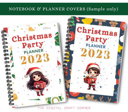 Chibi Santa Clip Art - Boy and Girl