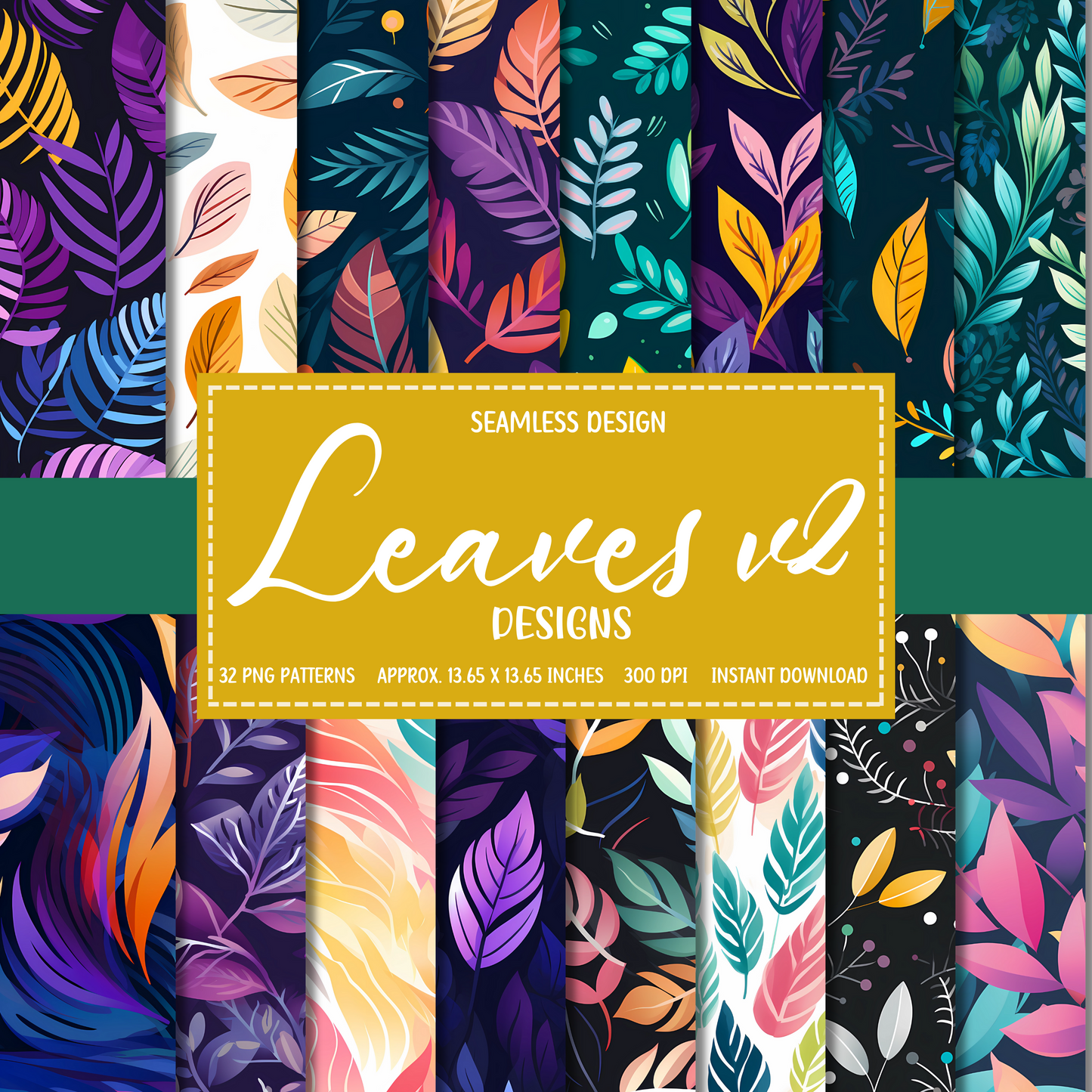 Leaves v2 - Seamless Patterns