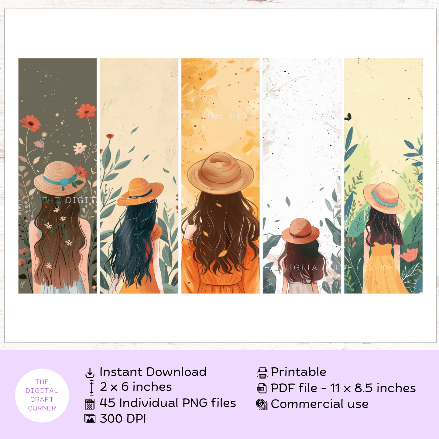 Girl with a Hat Bookmarks