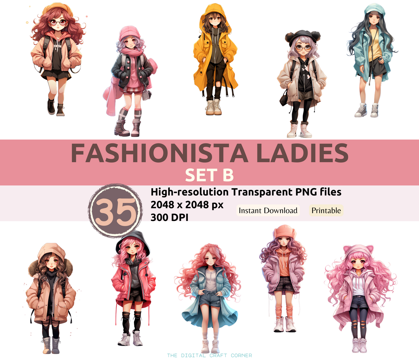 Fashionista Ladies - Set B