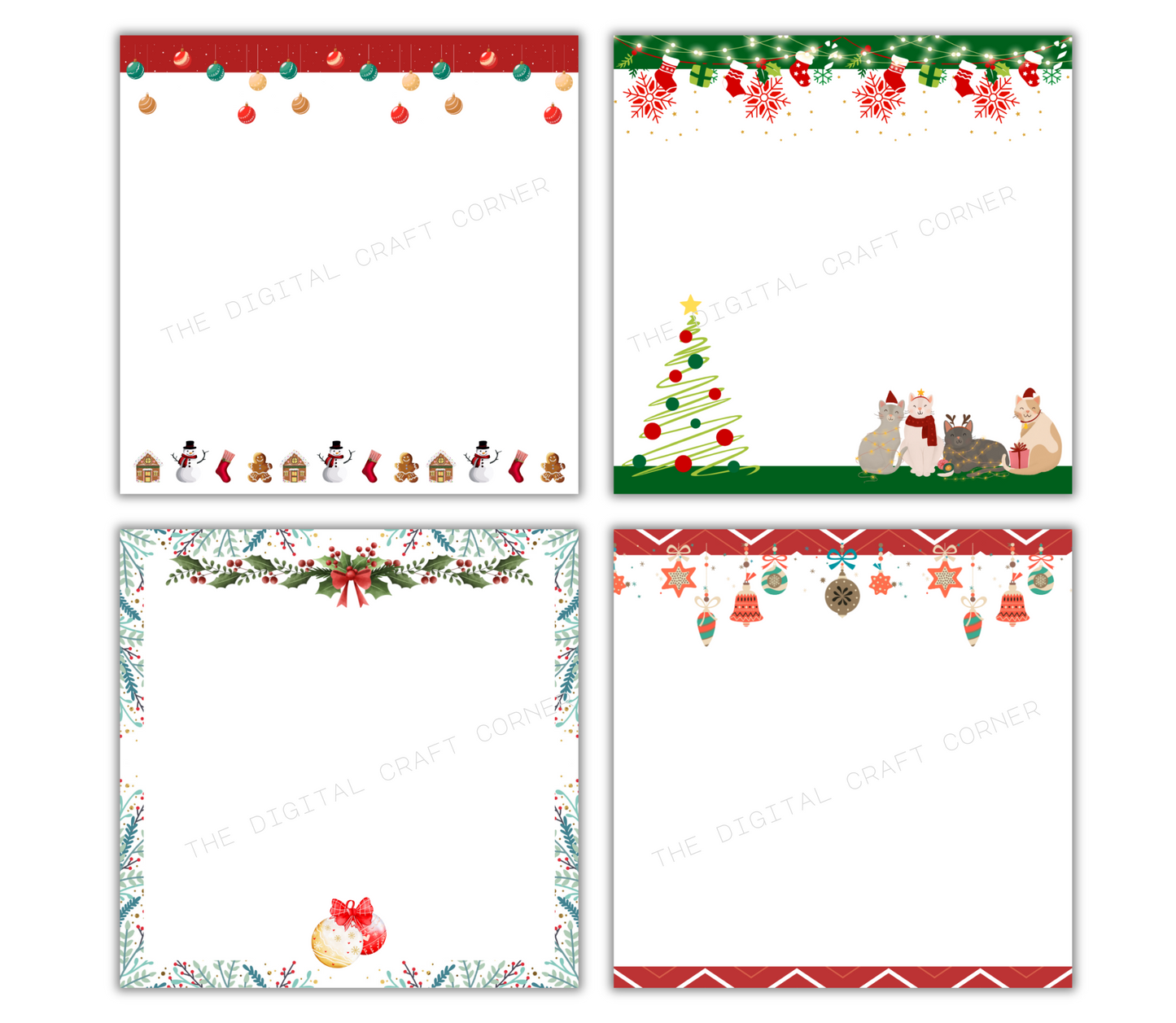 Christmas Notepads Template