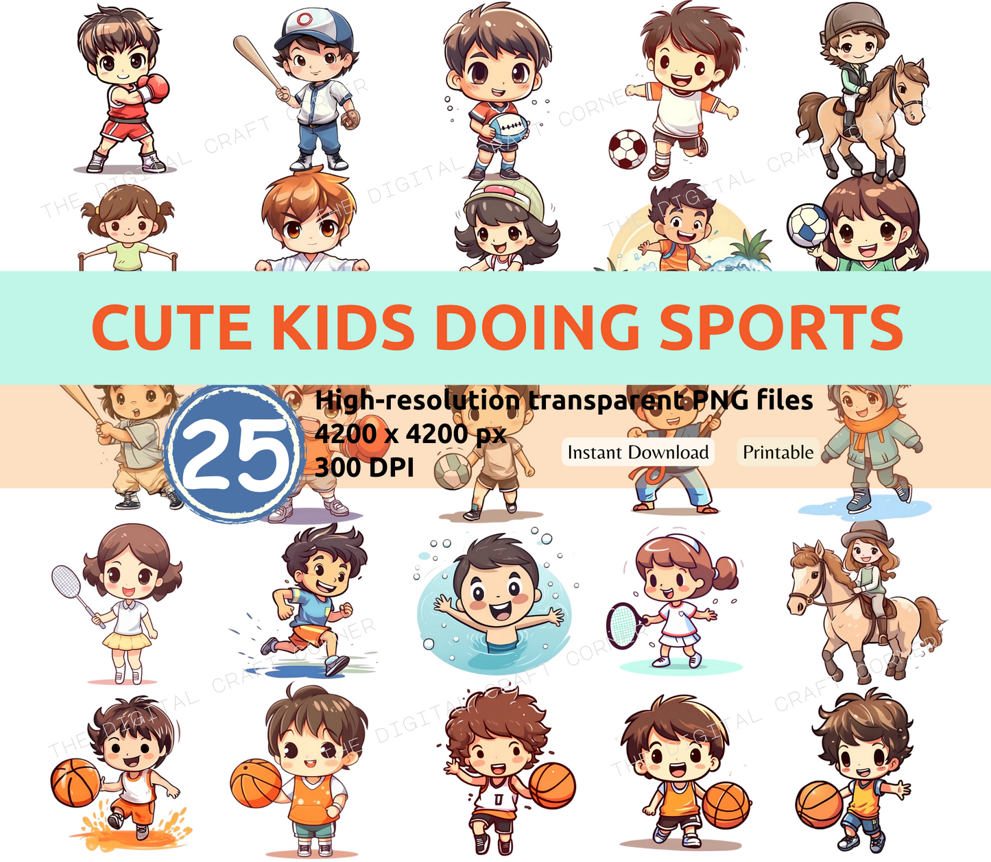 Cute Kids Doing Sports