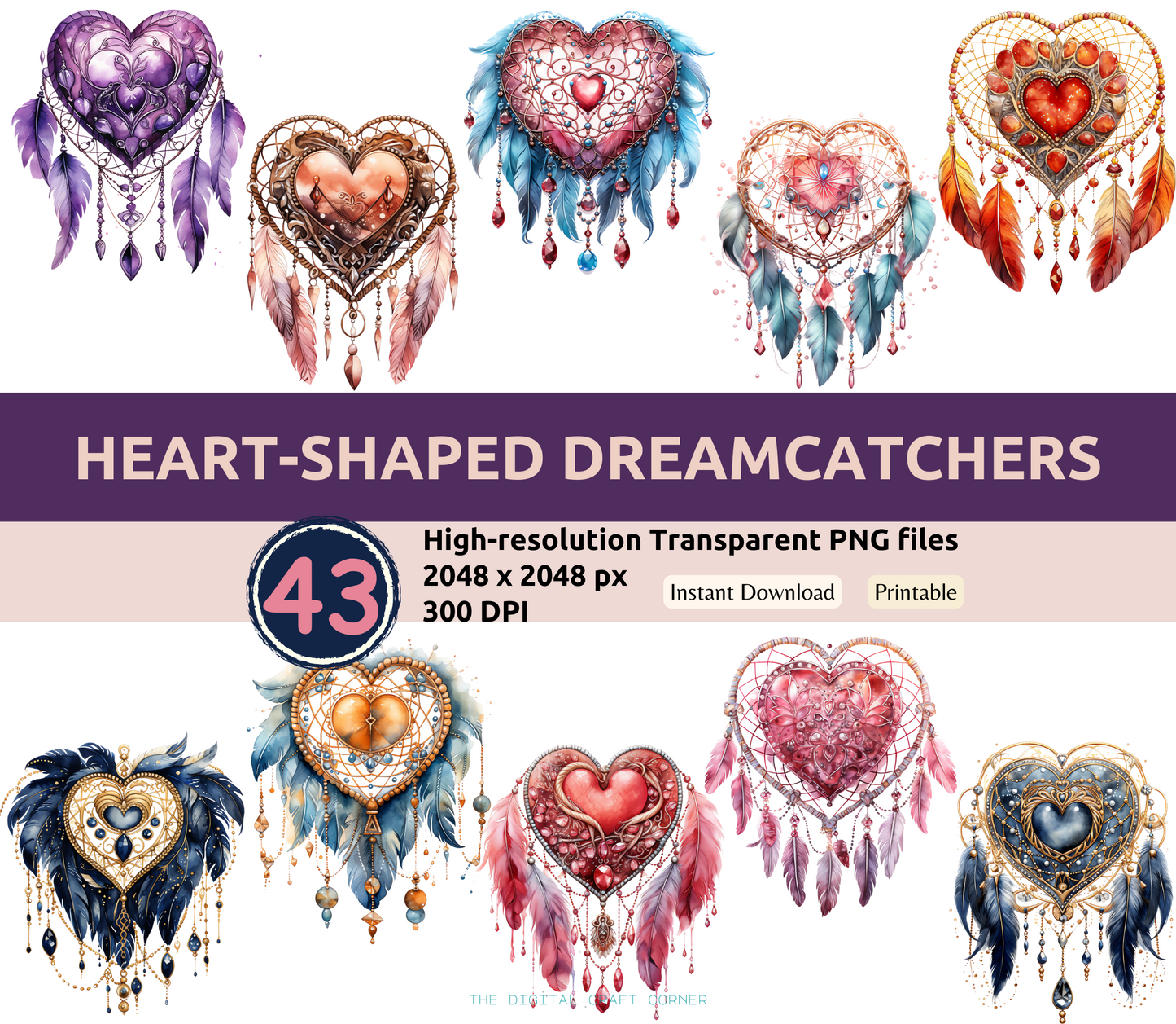 Heart-Shaped Dreamcatcher