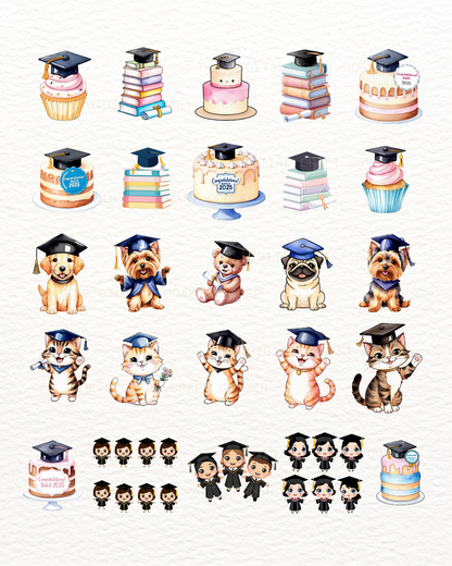 Graduation Clipart - Set