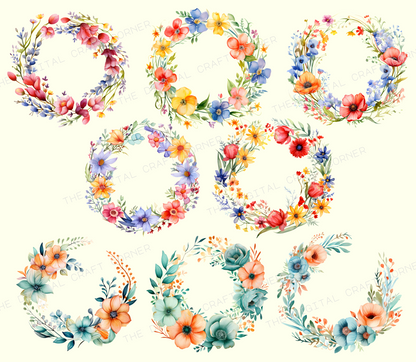 Floral Wreaths in 4 Seasons +