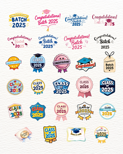 Graduation Clipart - Set