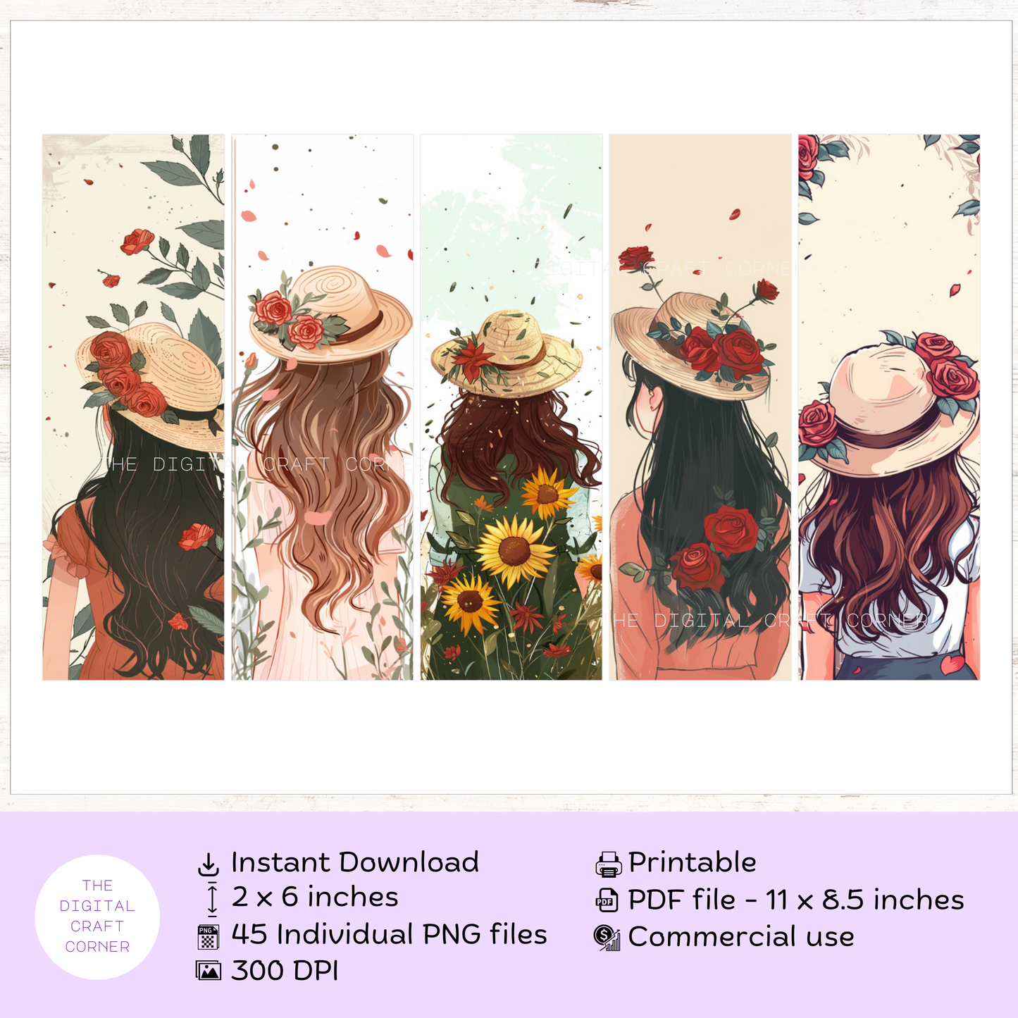 Girl with a Hat Bookmarks