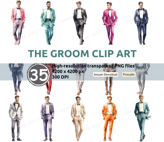 The Groom Clip Art