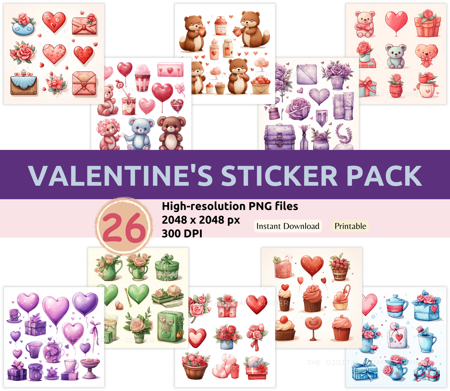 Valentine's Sticker Pack