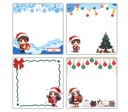 Christmas Notepads Template