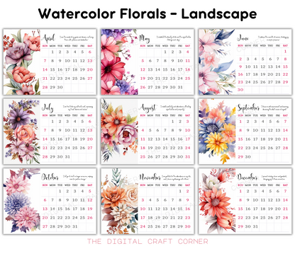 2024 Floral Calendars