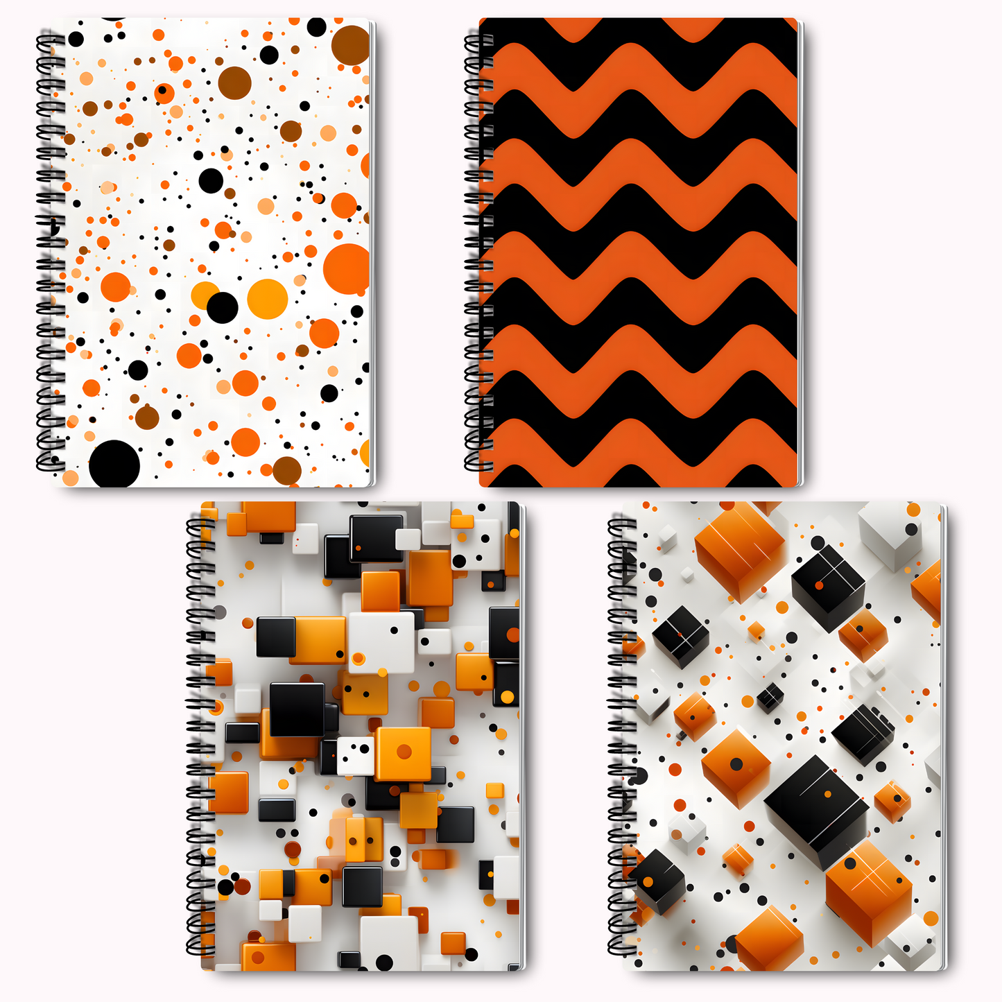 Halloween - Orange and Black Patterns - Seamless Patterns