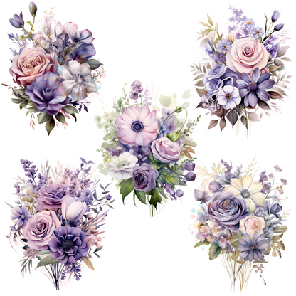 Shades of Purple Flower Bouquet