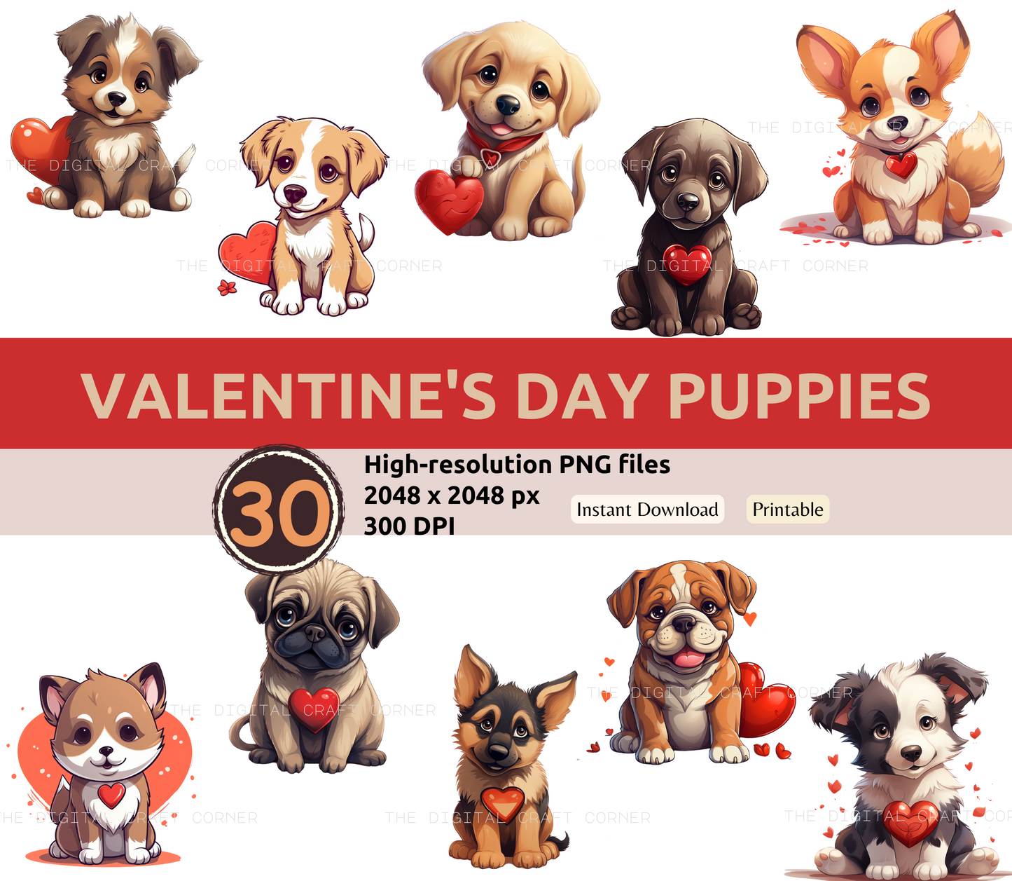 Valentine's Day Puppies