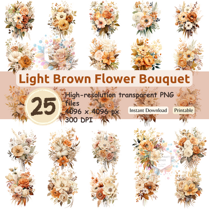 Light Brown Flower Bouquet