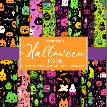 Halloween - Seamless Patterns