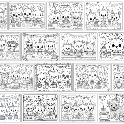 Birthday Party Coloring Pages