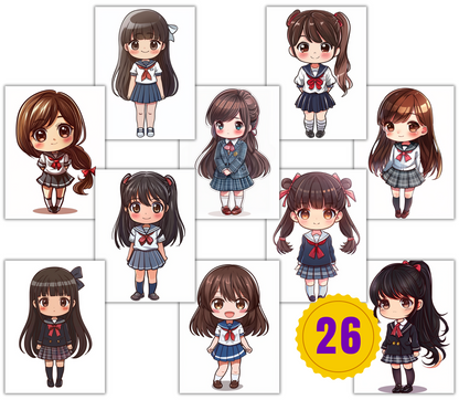 Chibi Girl - Student