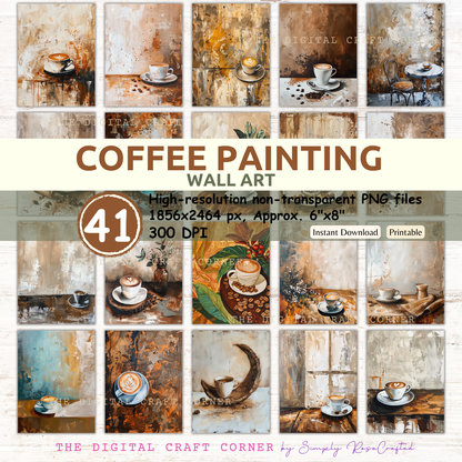 Coffee Painting Wall Art