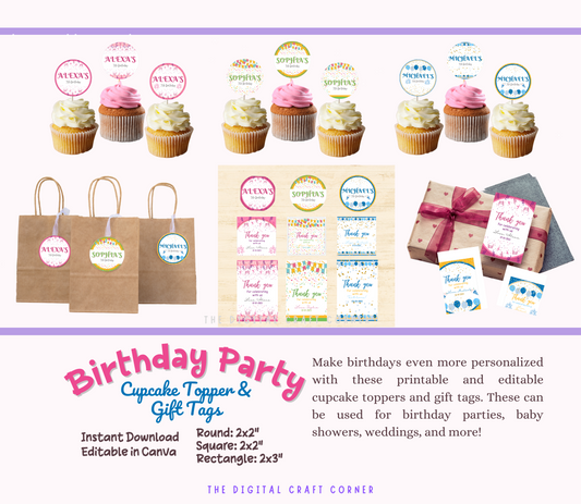 Cupcake Toppers and Gift Tags