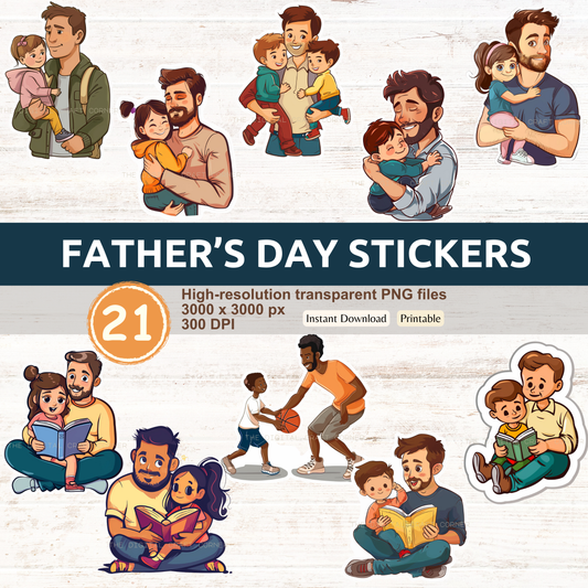 Father's Day Stickers Clipart
