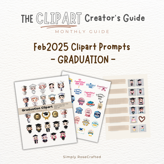 February 2025 - Graduation Clipart Prompts