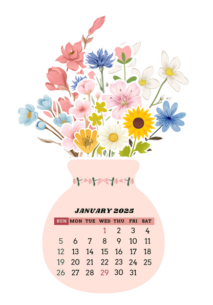 2025 Flower Calendar