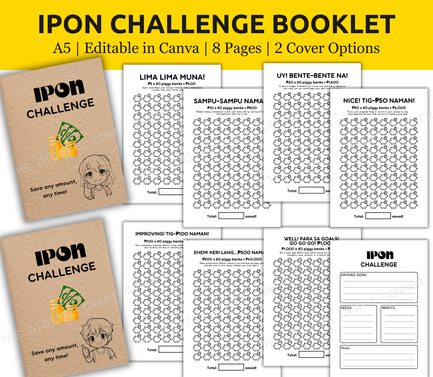 Ipon Challenge Booklet